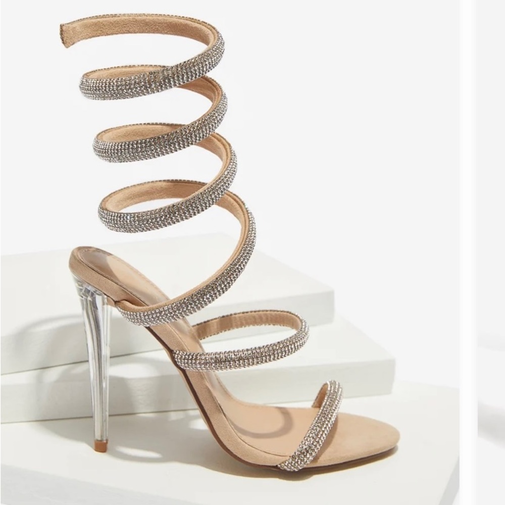 Spiral stiletto heels